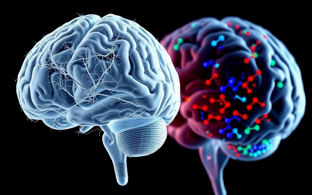 DTI neural imaging and MRS metabolic analysis